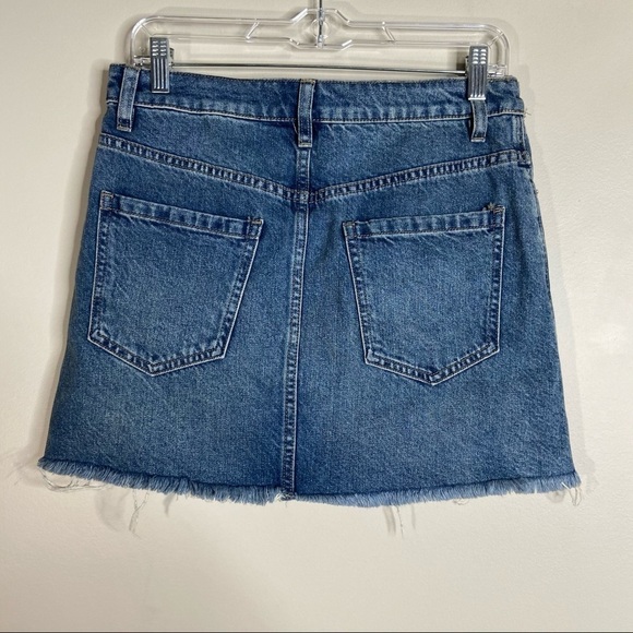We The Free Denim Zip Up Skirt 28 - Picture 2 of 8